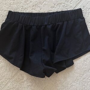 Sleek Black Women's Athletic Shorts
